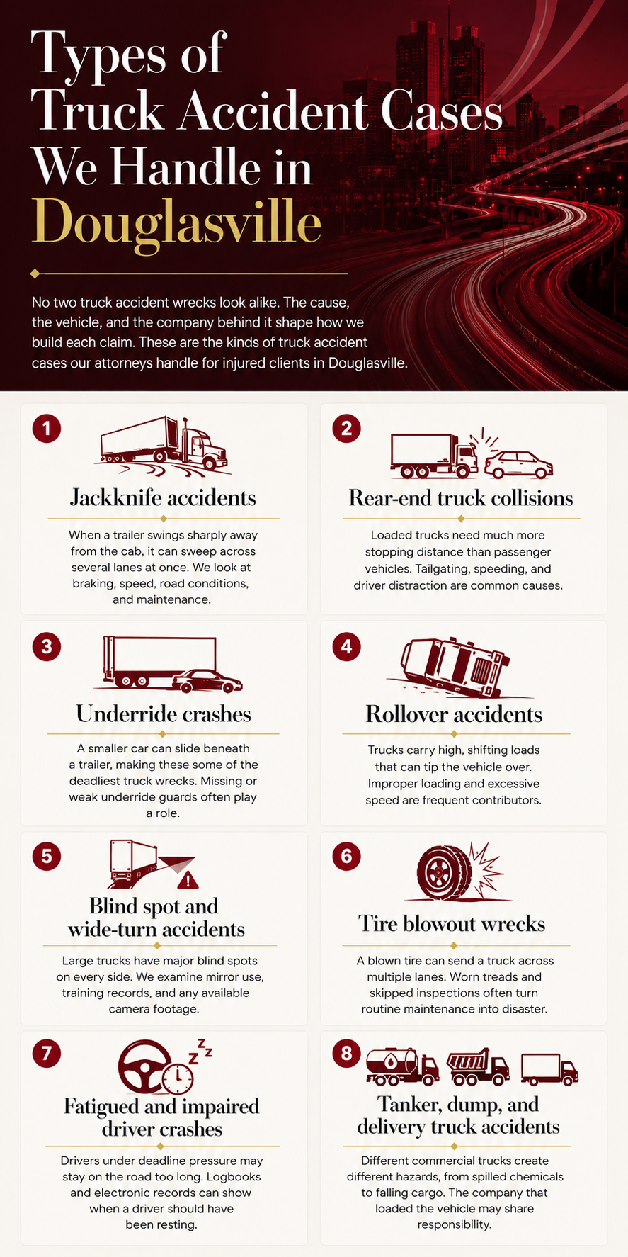 Douglasville Truck Accident Lawyer Infographic